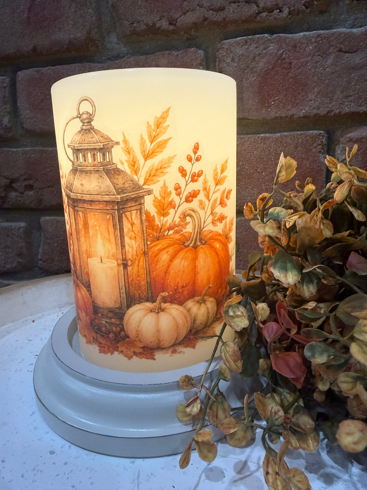 Lantern Harvest Candle Sleeve