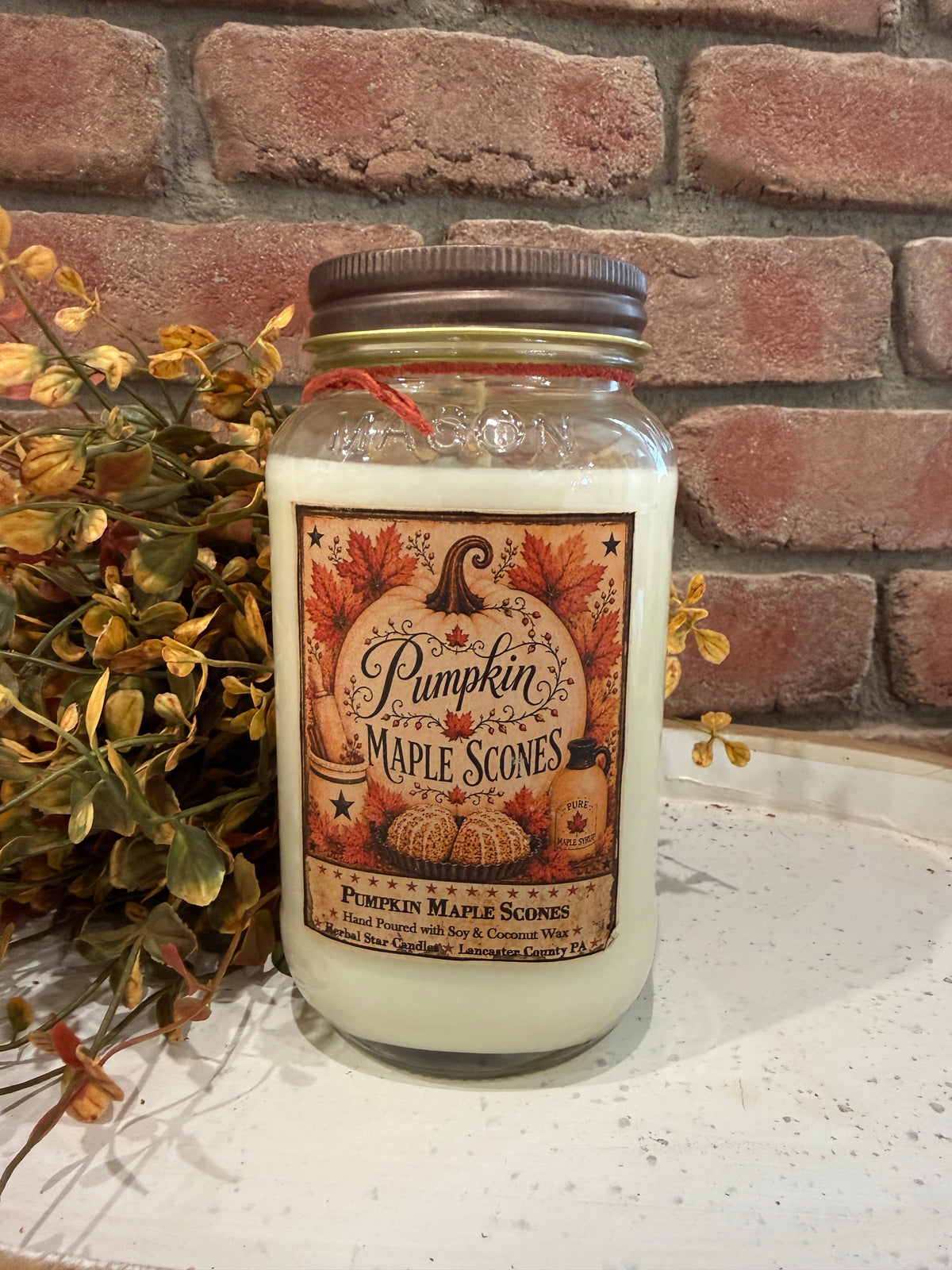 Pumpkin Maple Scones Jar Candles - 2 Sizes