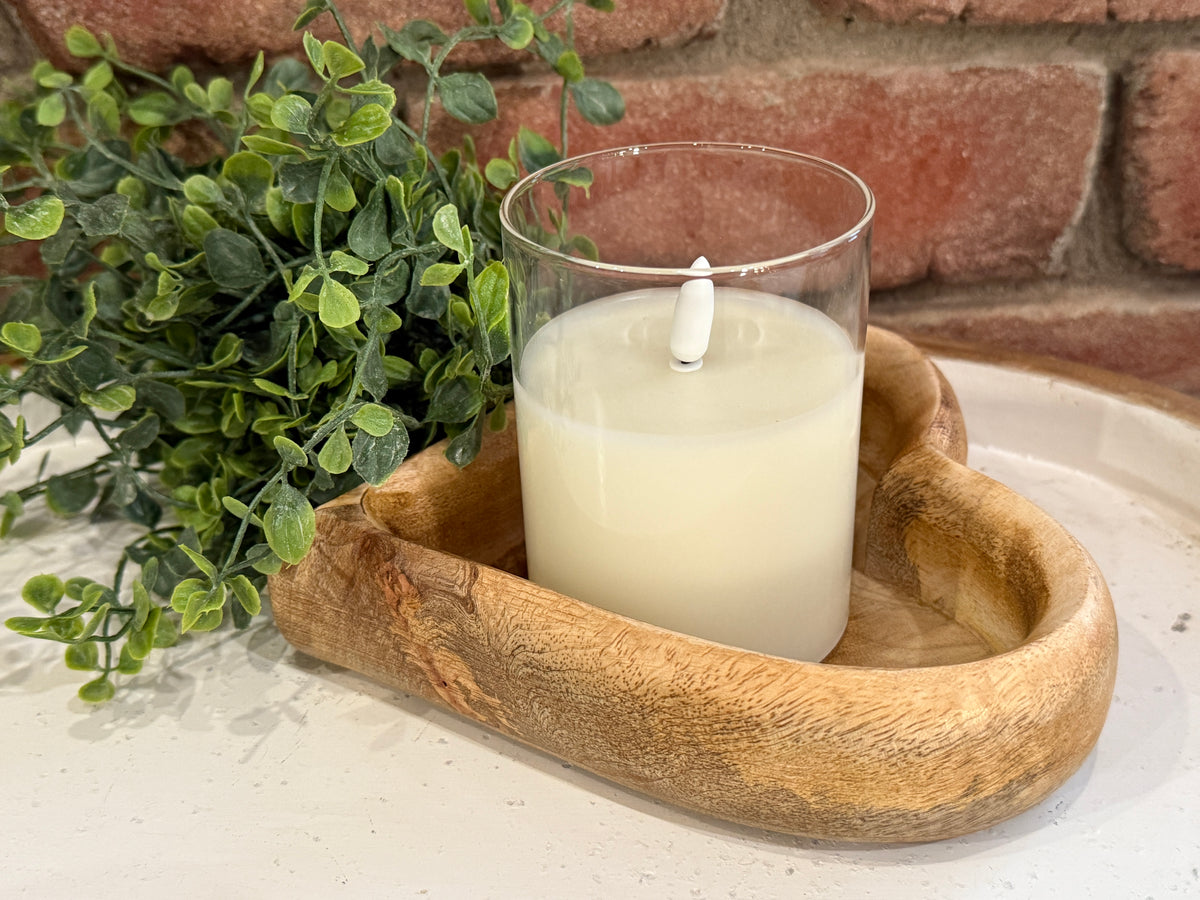 Wooden Heart Tray