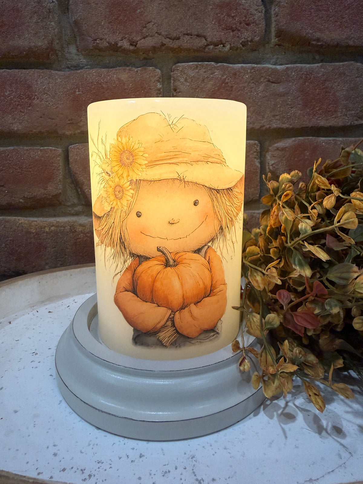 Maddie Scarecrow Candle Sleeve