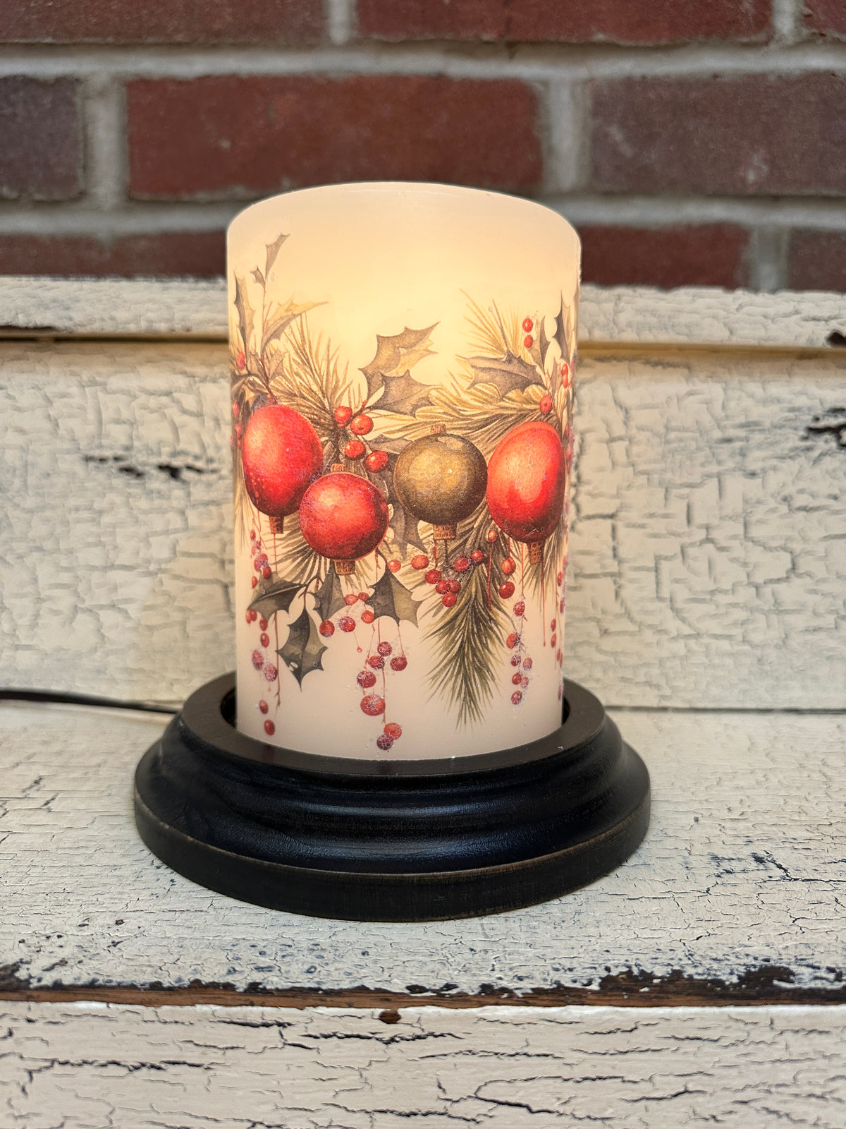 Ornament Garland Candle Sleeve