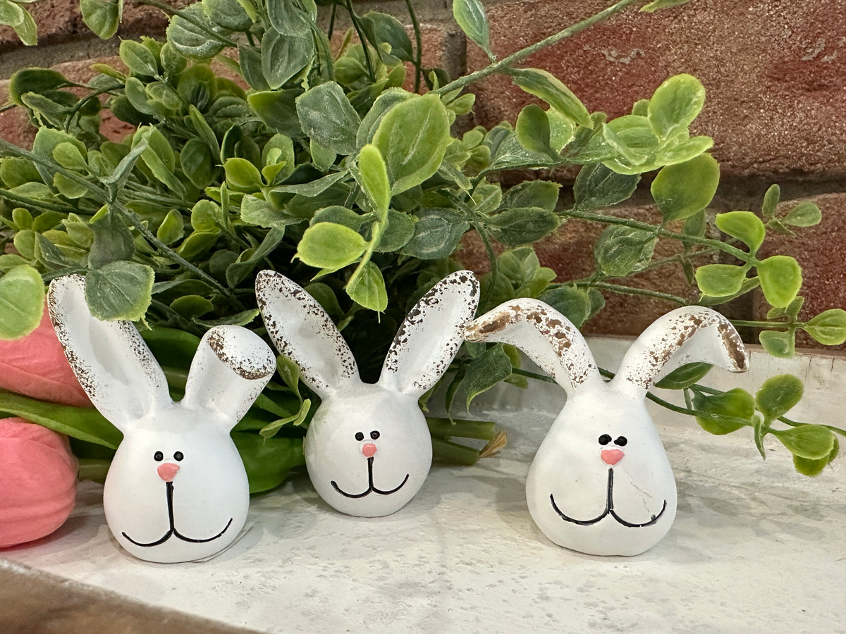 Mini bunny heads - 3 styles
