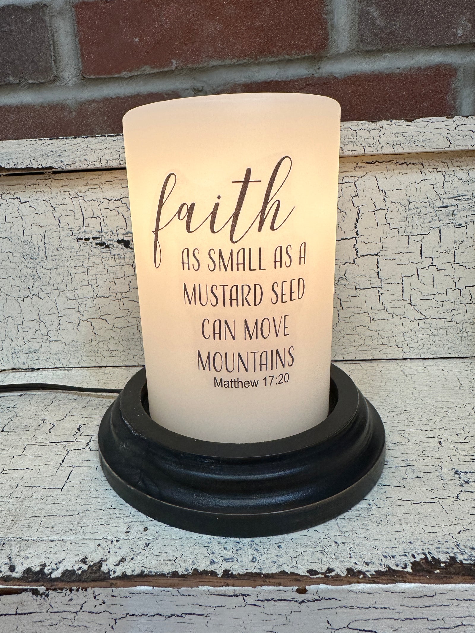 Mustard Seed Faith Candle Sleeve