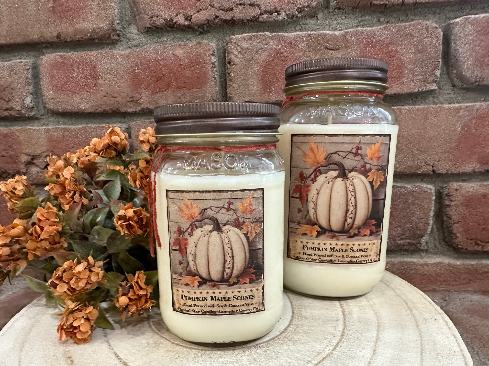 Pumpkin Maple Scones Jar Candles - 2 Sizes