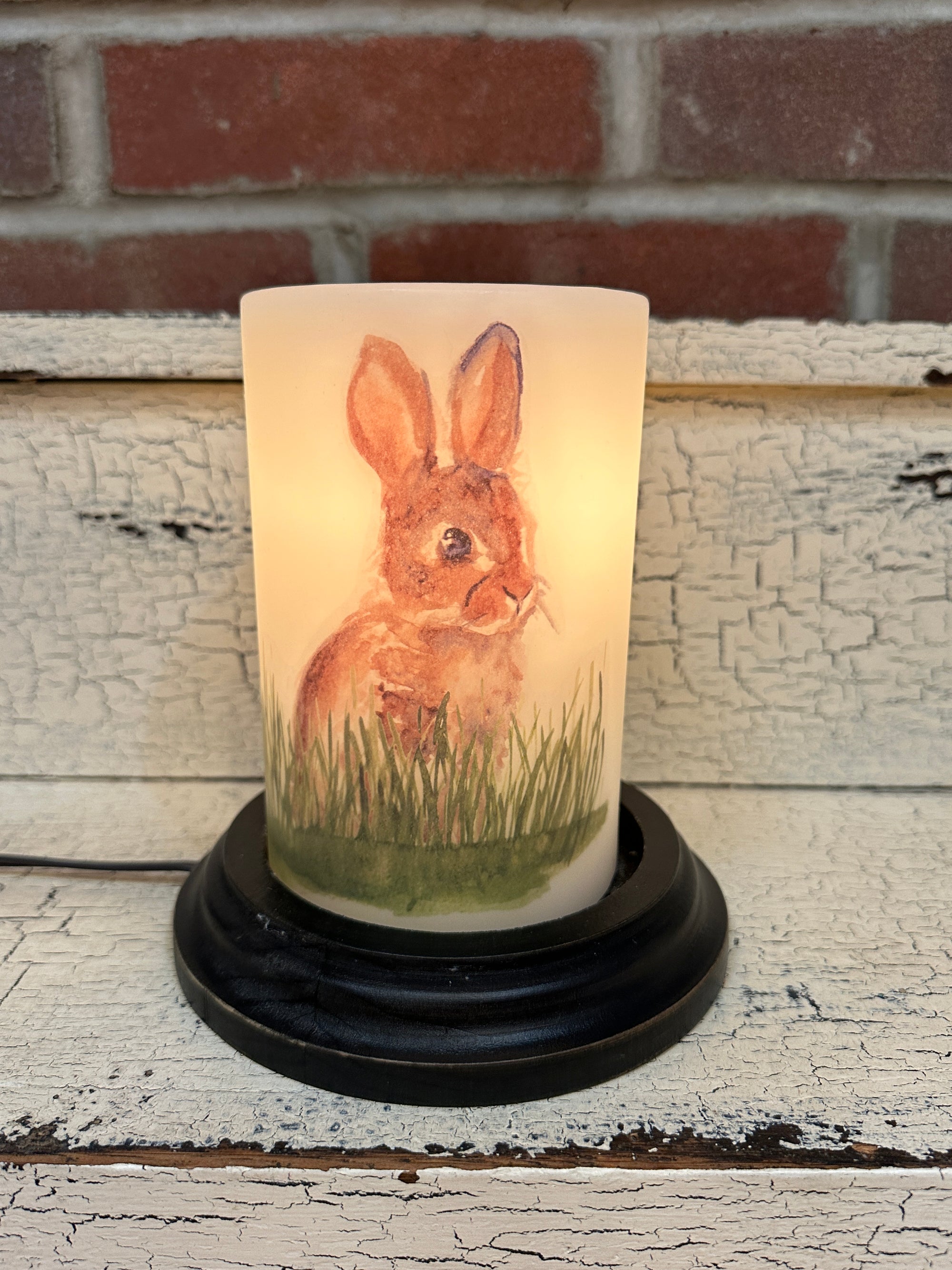 Tall Rabbit Grass Candle Sleeve