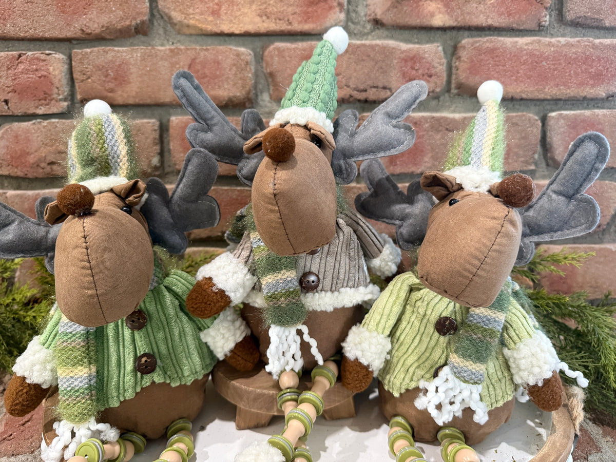 Holiday Moose Shelf Sitter - 3 Styles