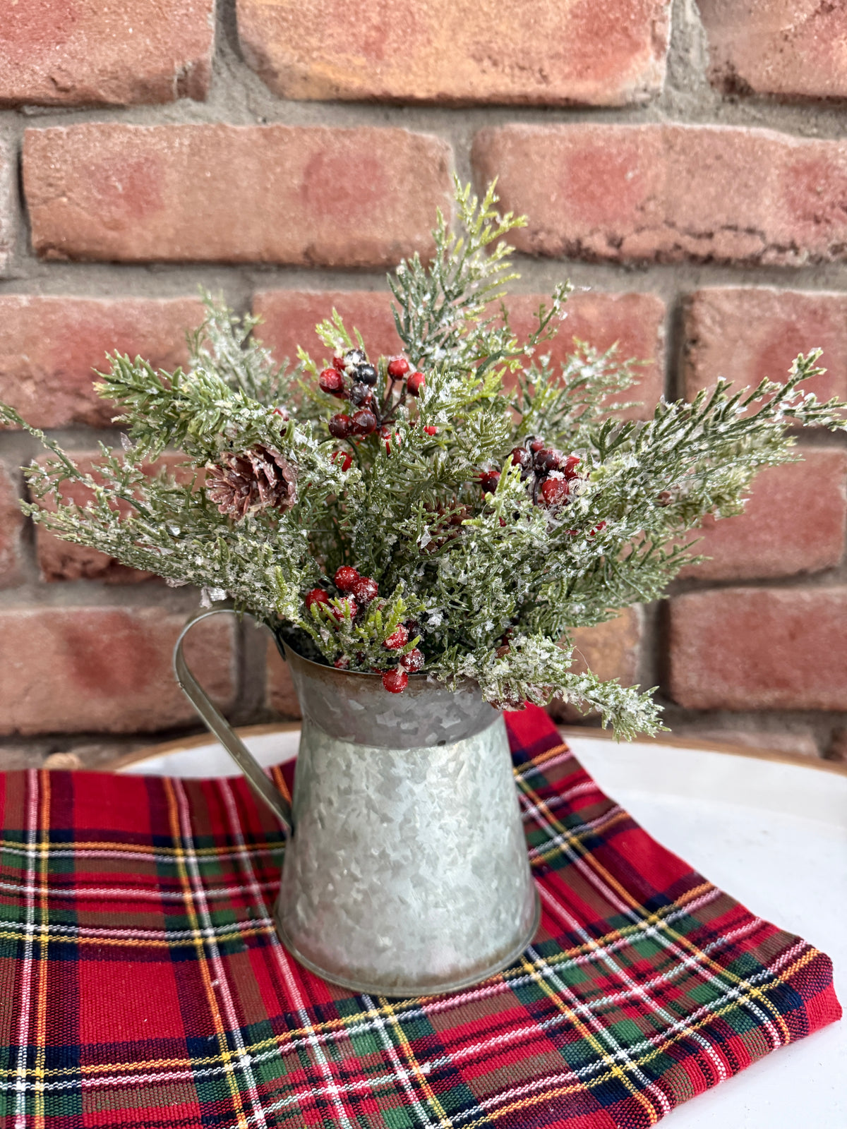 Beatrice Pitcher Holiday Arrangement