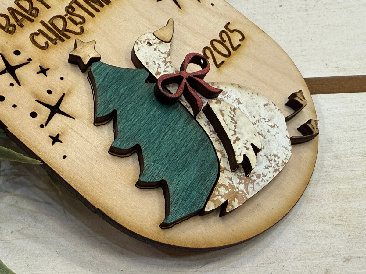 Handmade Baby’s First Christmas Ornament