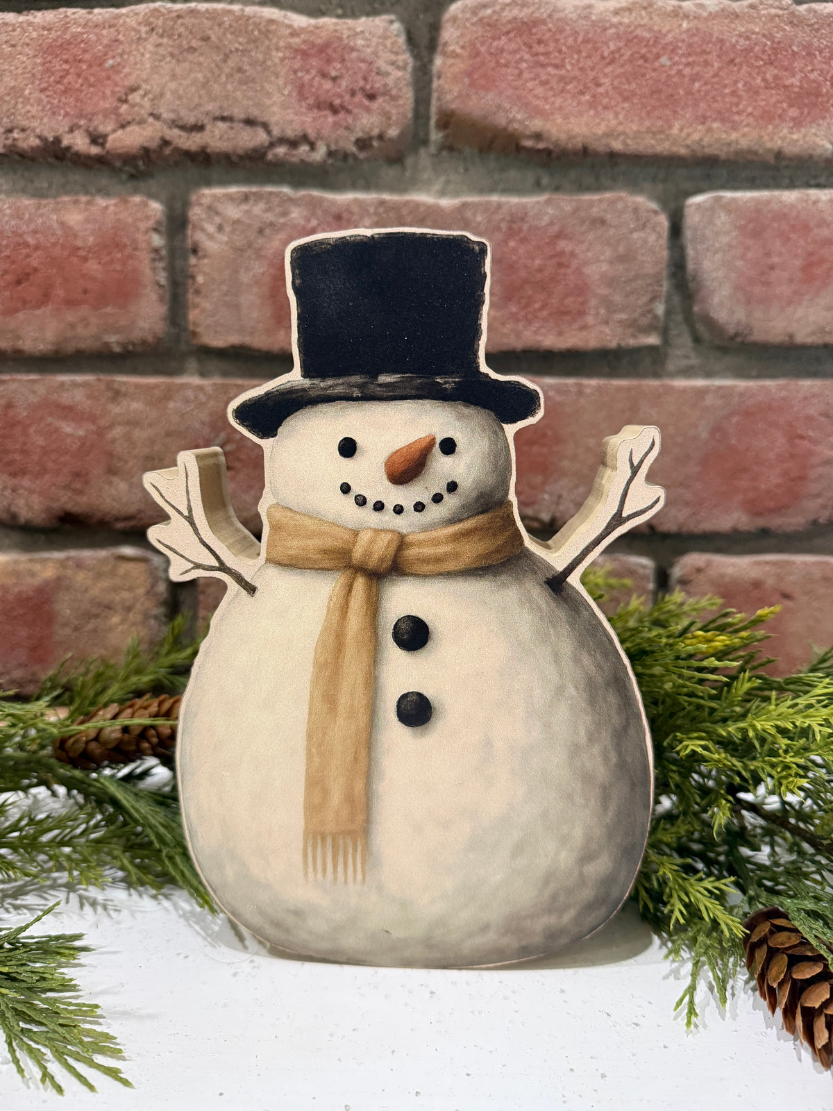 Top Hat Snowman Block