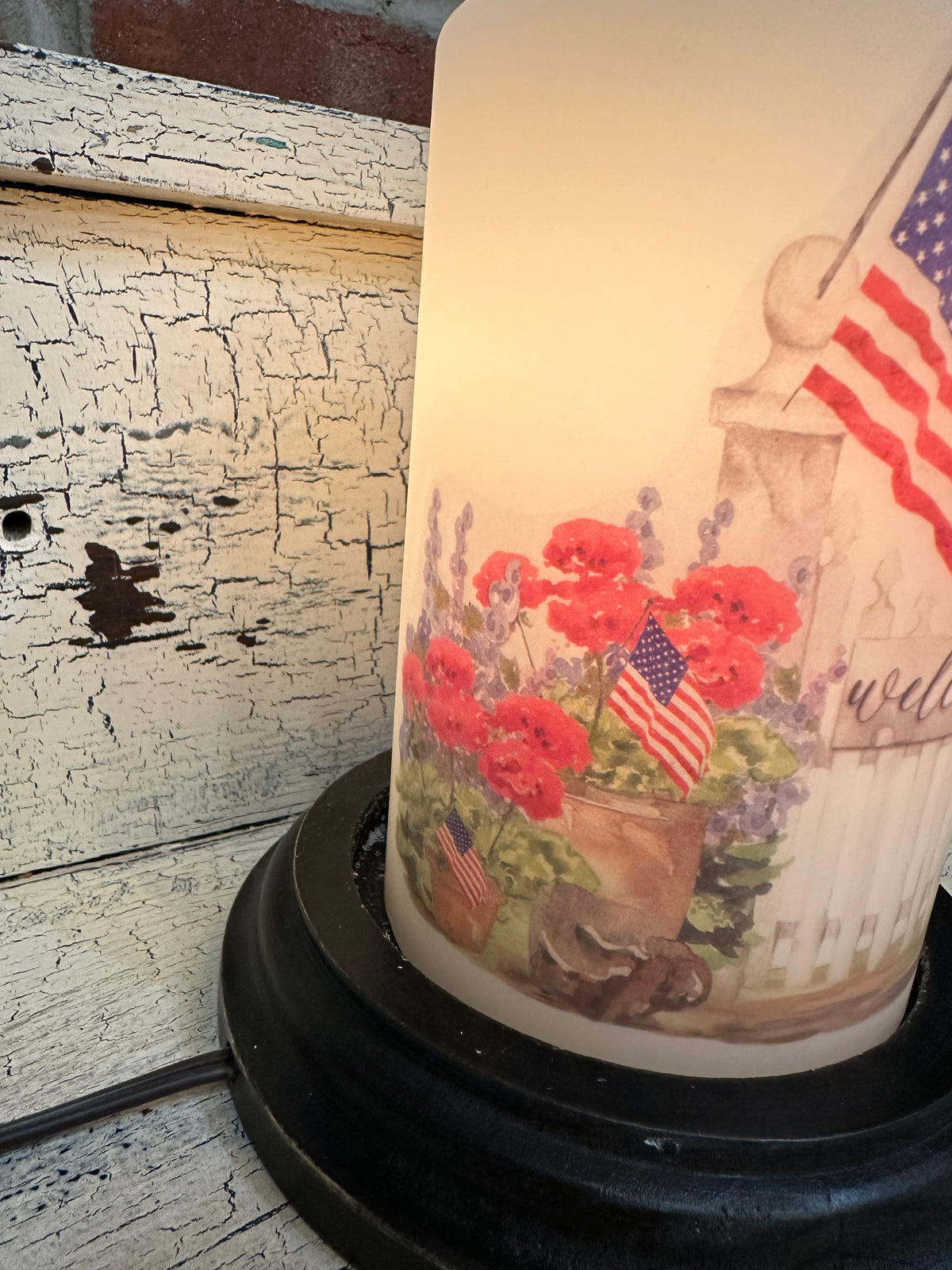 USA Garden Gate Candle Sleeve
