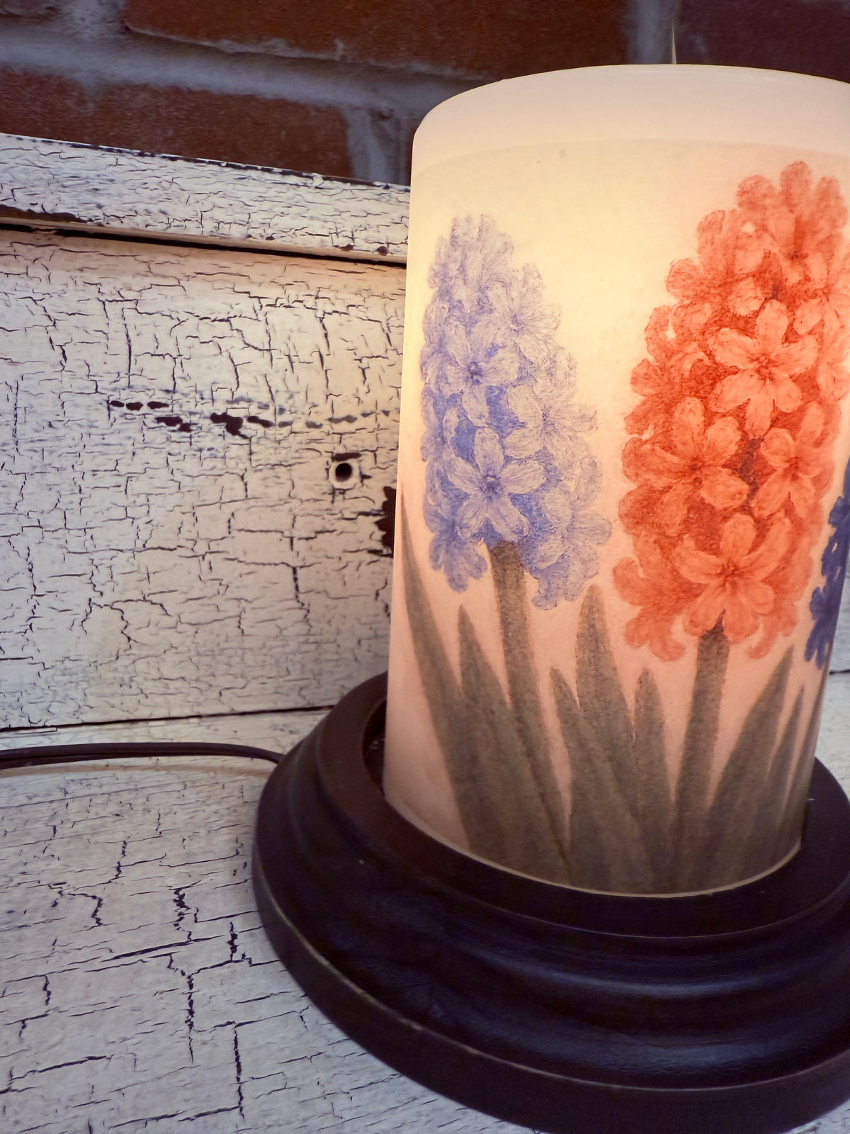 Still Life Hyacinth Bouquet Candle Sleeve