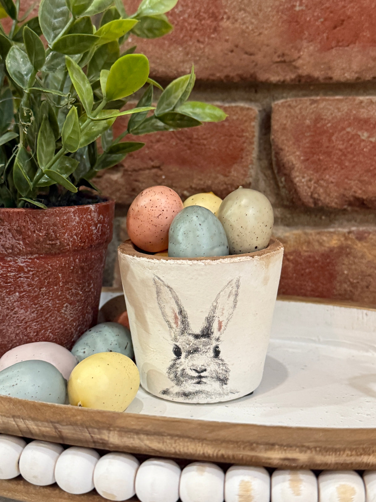 Bunny planter pot