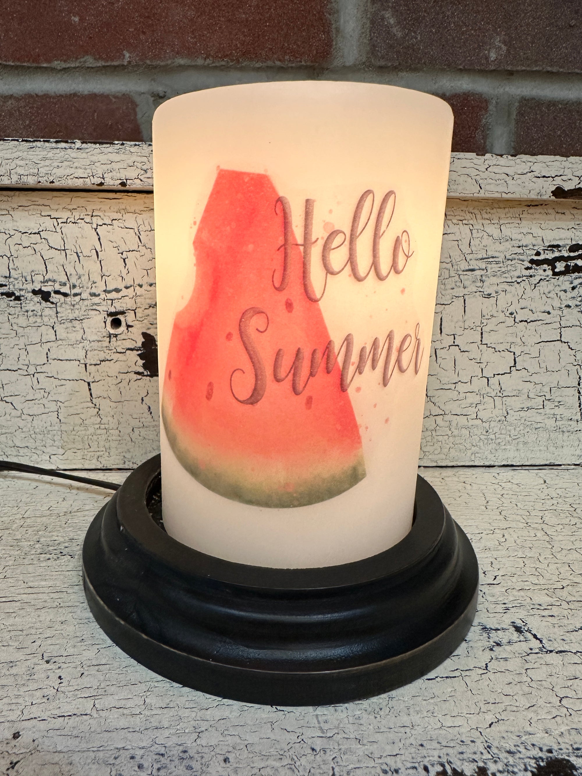 Hello Summer Watermelon Candle Sleeve