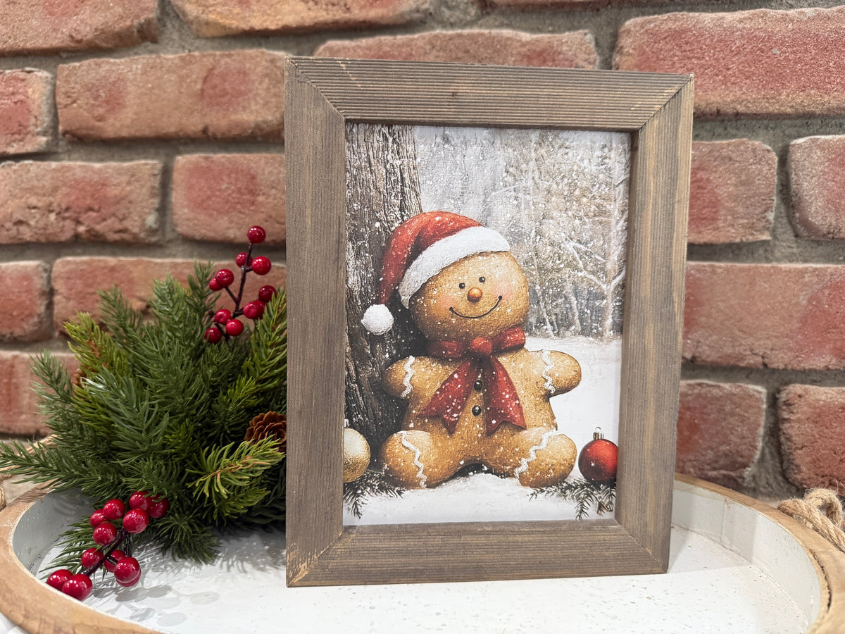 Gingerbread Framed Art