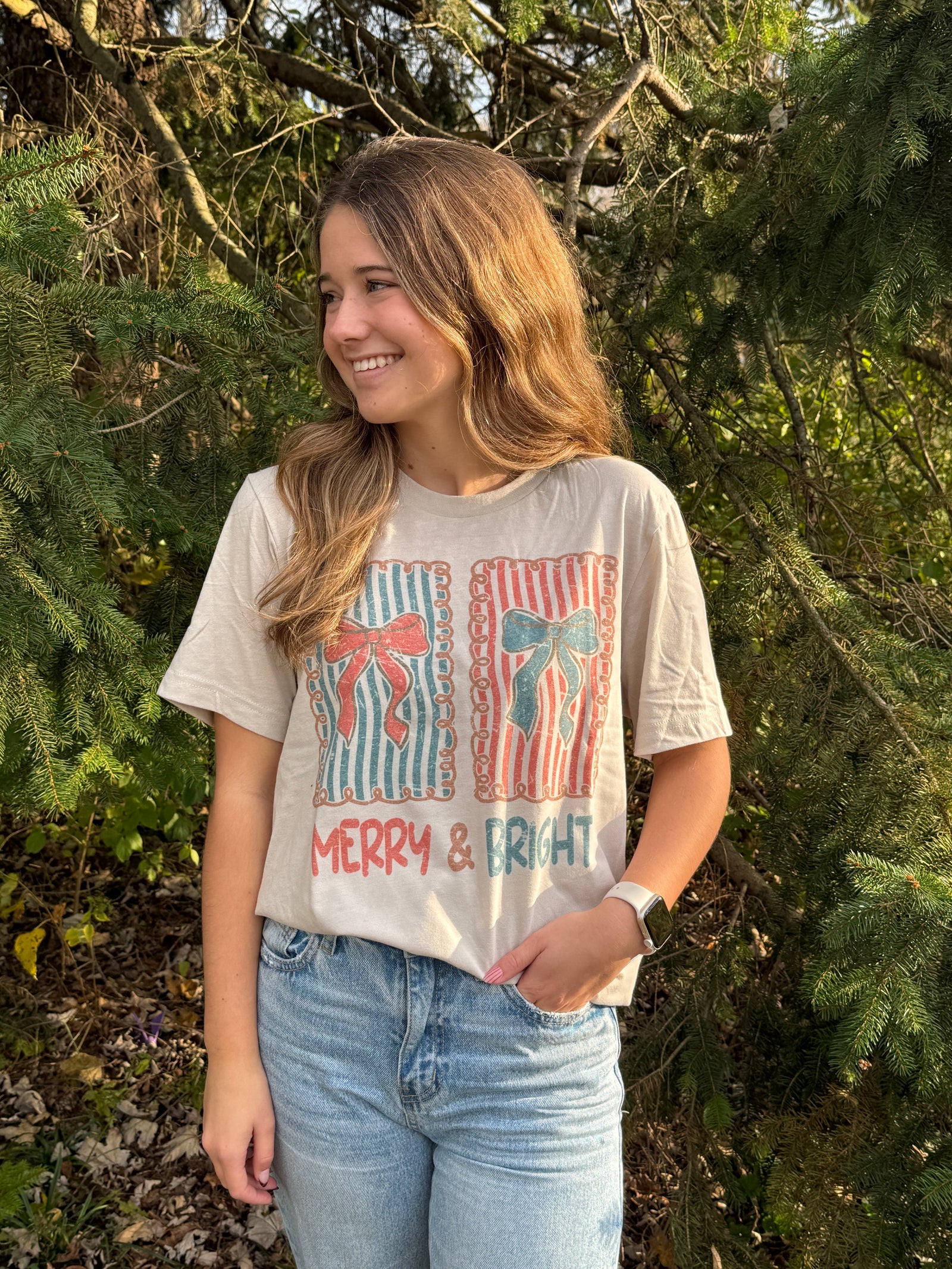 Merry and Bright Stamps Graphic Tee