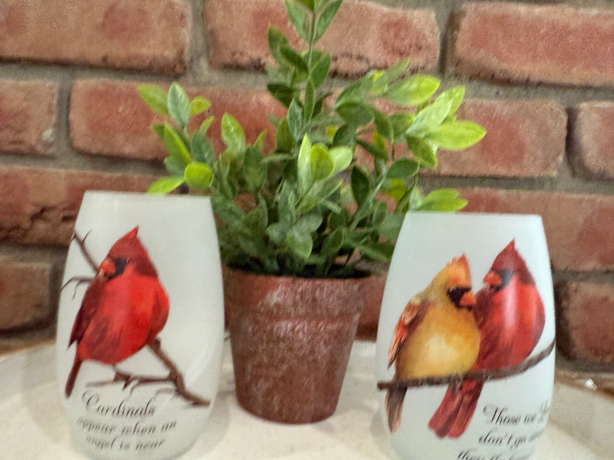 Cardinal Lighted Vase - Two Styles