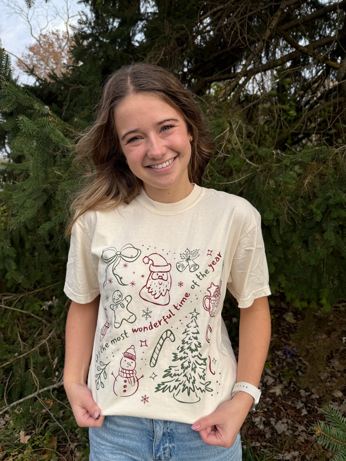 Most Wonderful Time Holiday Graphic Tee