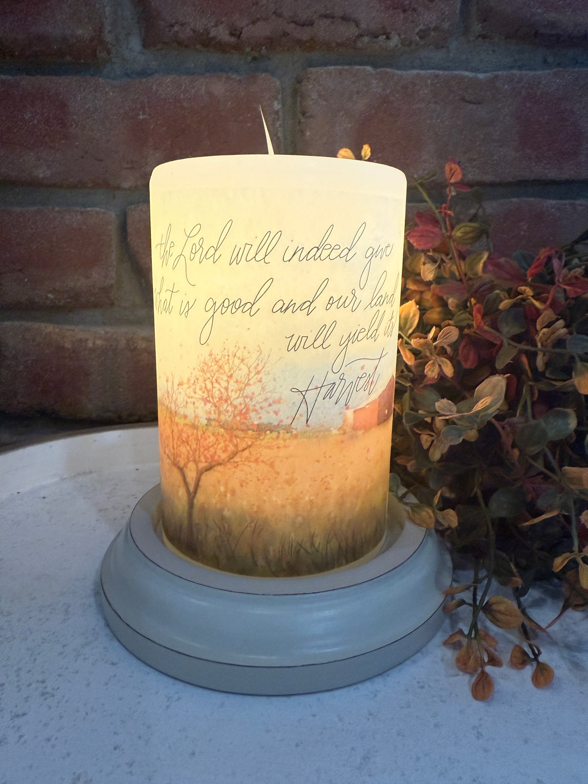 Good Harvest Land Candle Sleeve