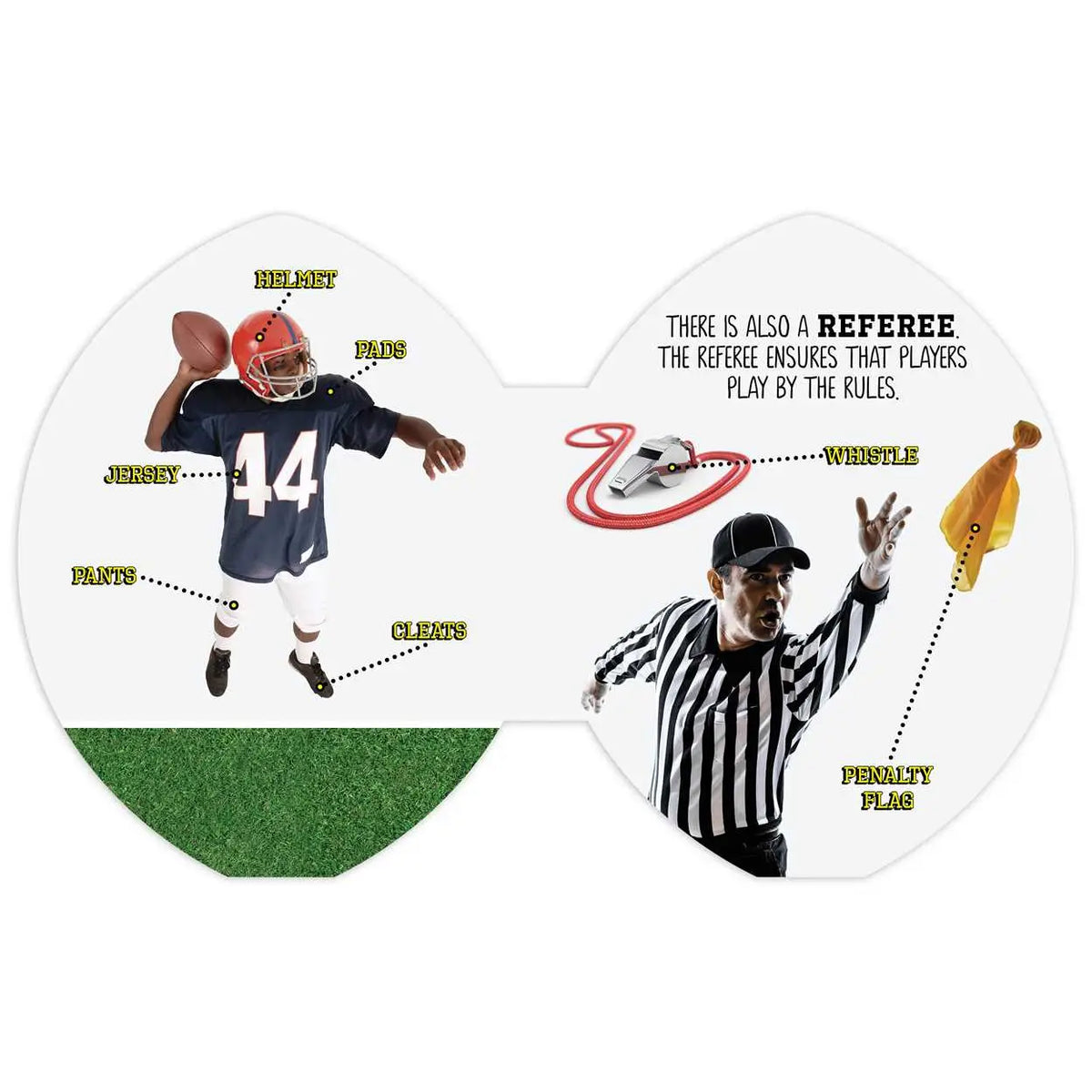 Let’s Play Football Shaped Board Book