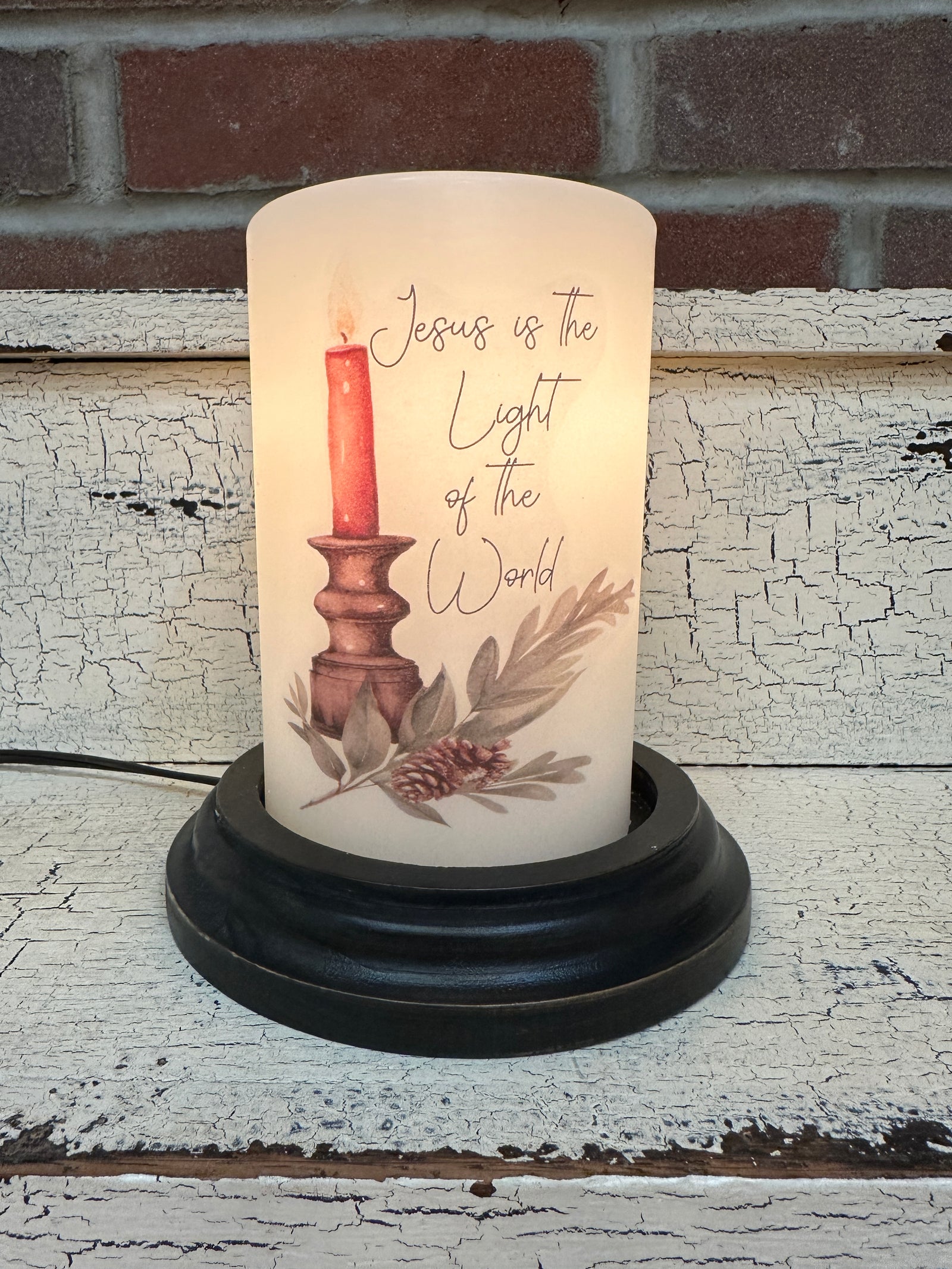 Jesus Light of the World Candle Sleeve