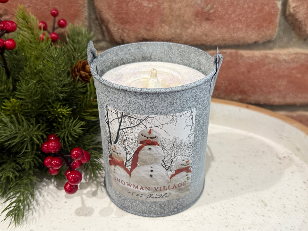 Snowman Village Limited Edition Tin Pail (20 oz)
