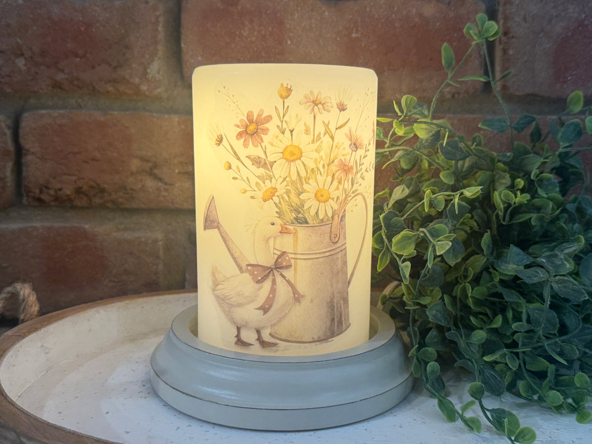 Watering Can Goose Candle Sleeve