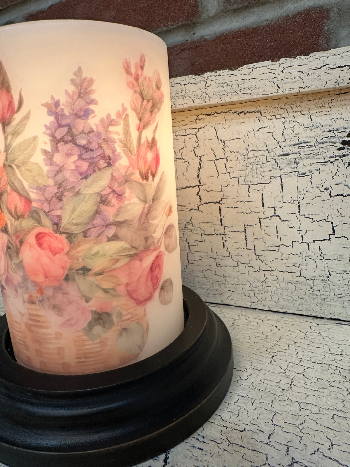 English Garden Flowers Candle Sleeve