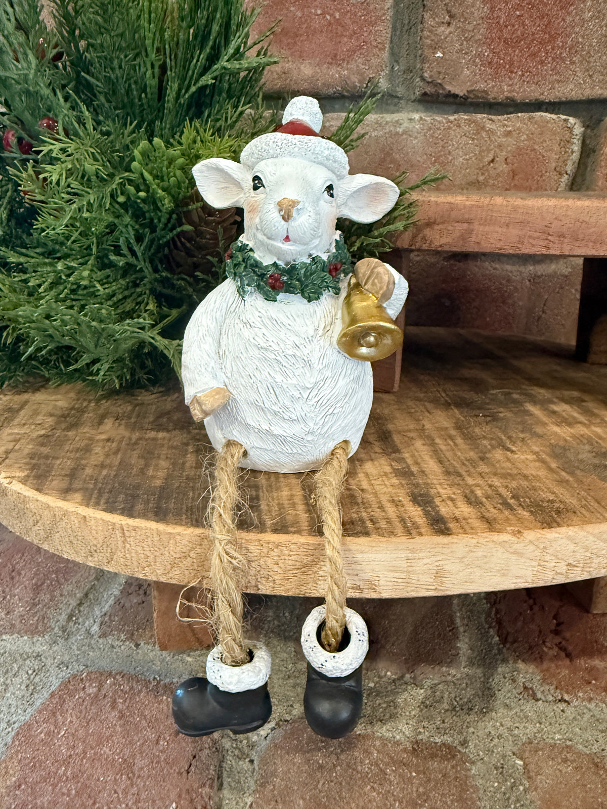 Holiday Farm Animal Shelf Sitter - 3 Styles