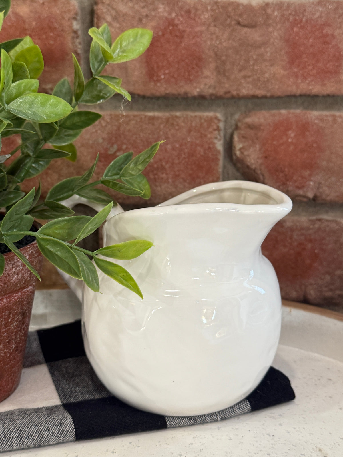 Stoneware Reproduction Vintage Pitcher