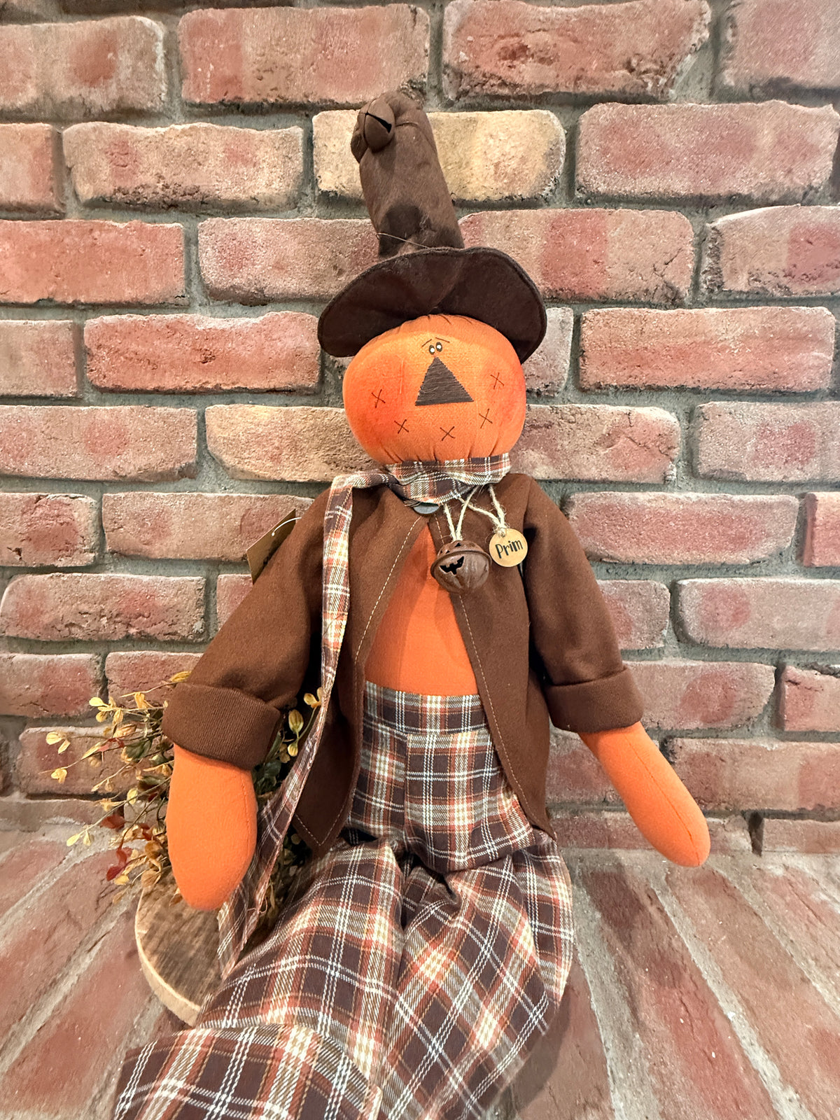 Prim the Jingle Bell Jack-O-Lantern
