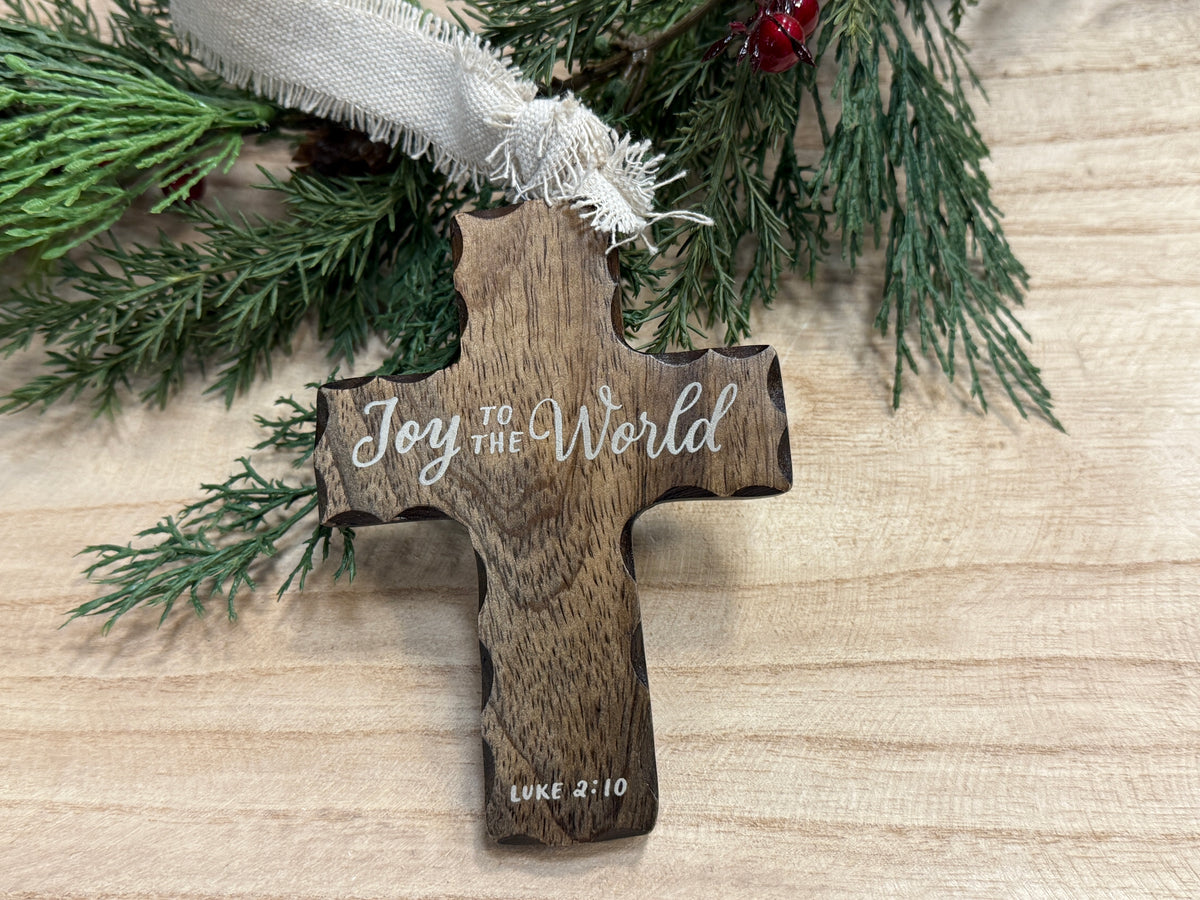 Wood Cross Ornament - 3 Styles