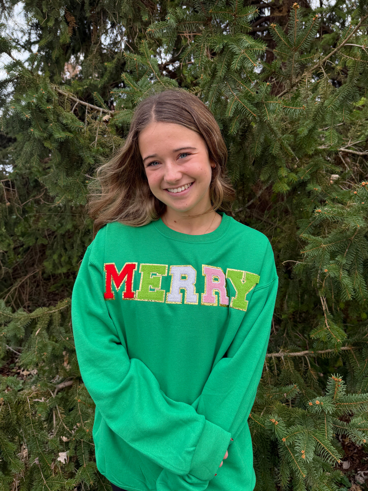 Merry Chenille Graphic Sweatshirt