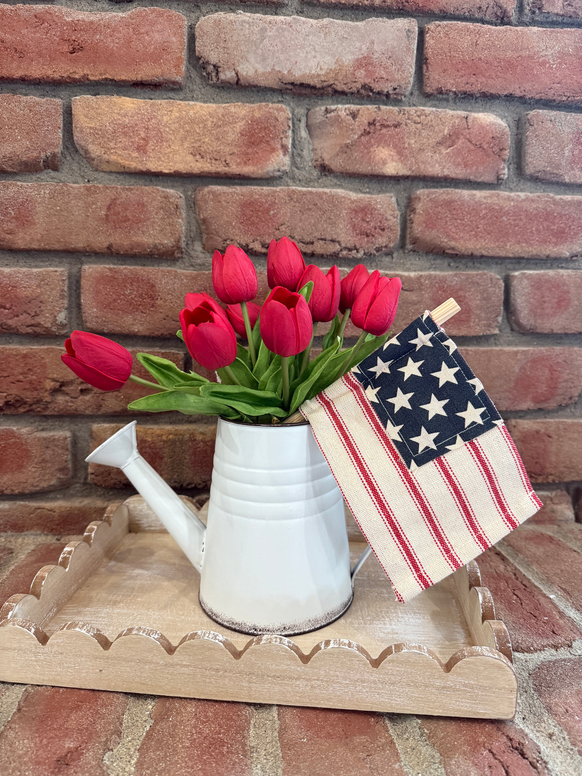 Star Spangled Watering Can Arrangement