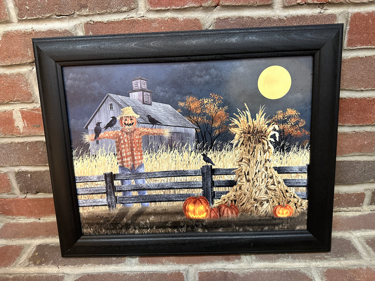 October Moon Framed Art the olde farmstead