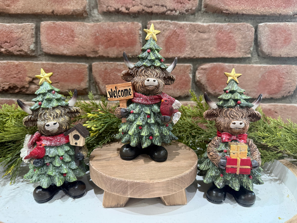Holiday Highland Cow - 3 Styles