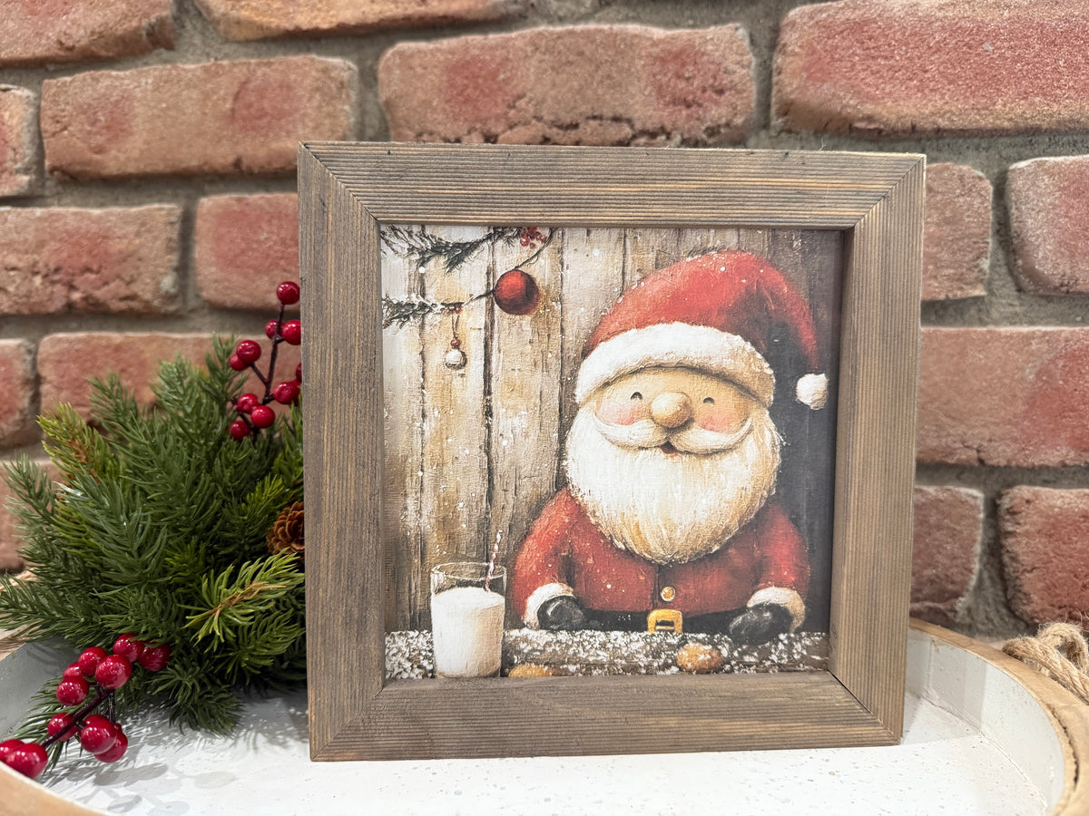 Happy Santa Framed Art