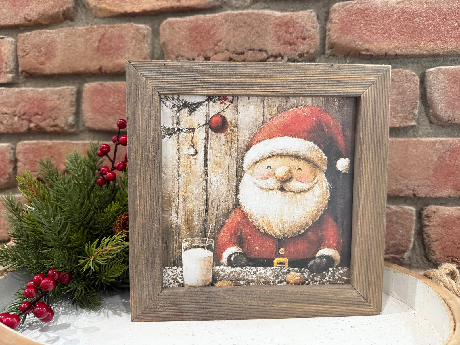 Happy Santa Framed Art