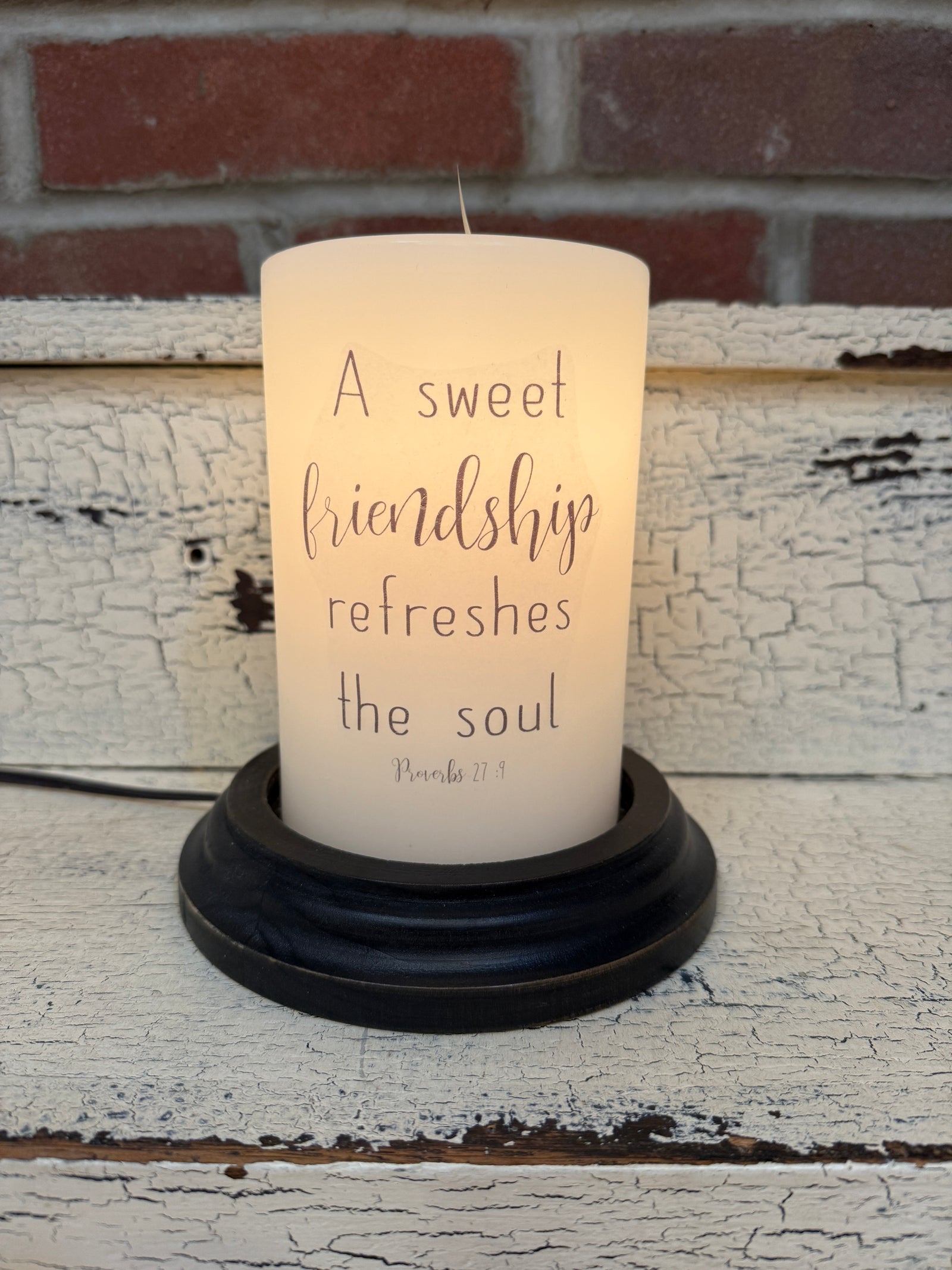 Friendship Candle Sleeve