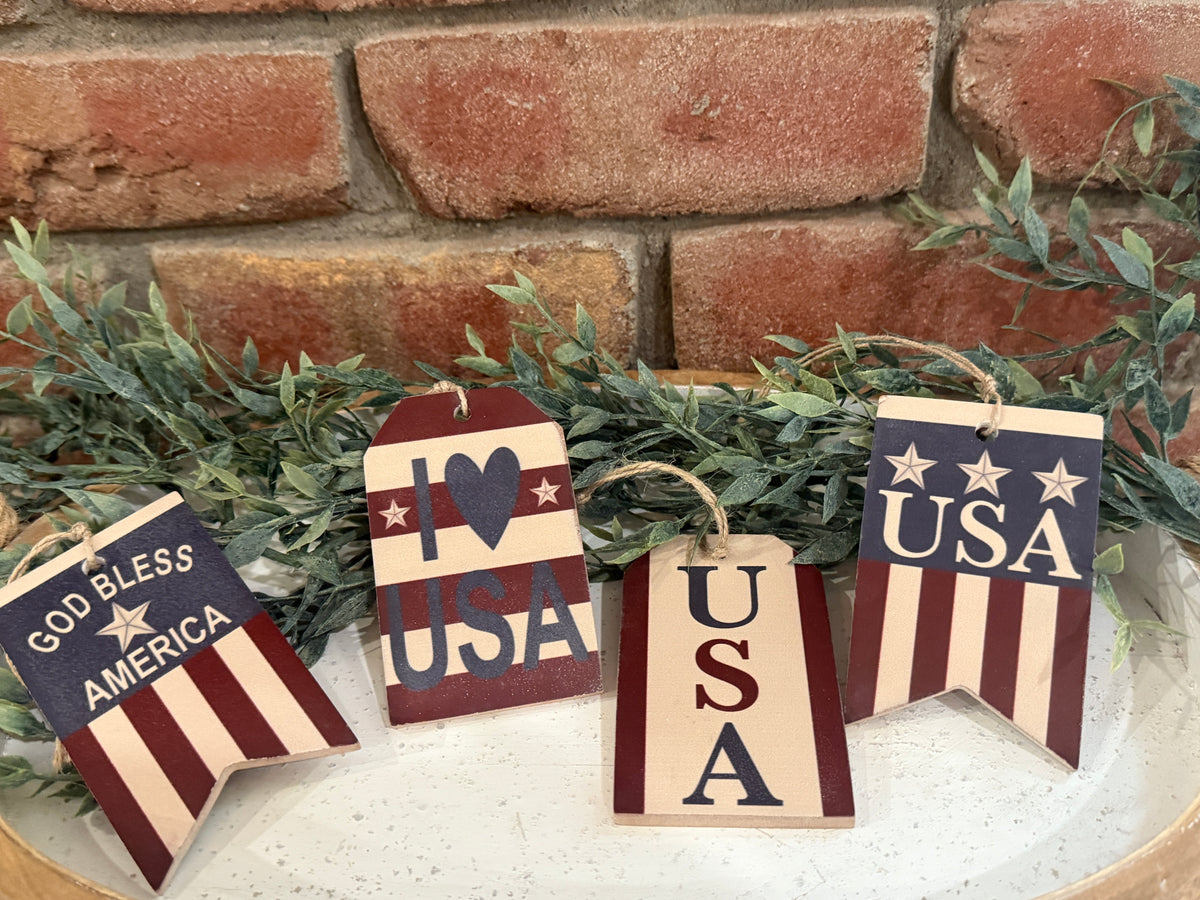 Americana USA Ornaments - 4 Styles