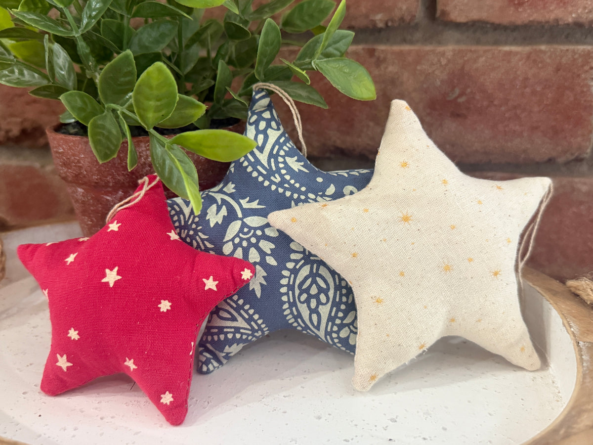 Americana Star Ornaments - 3 Styles