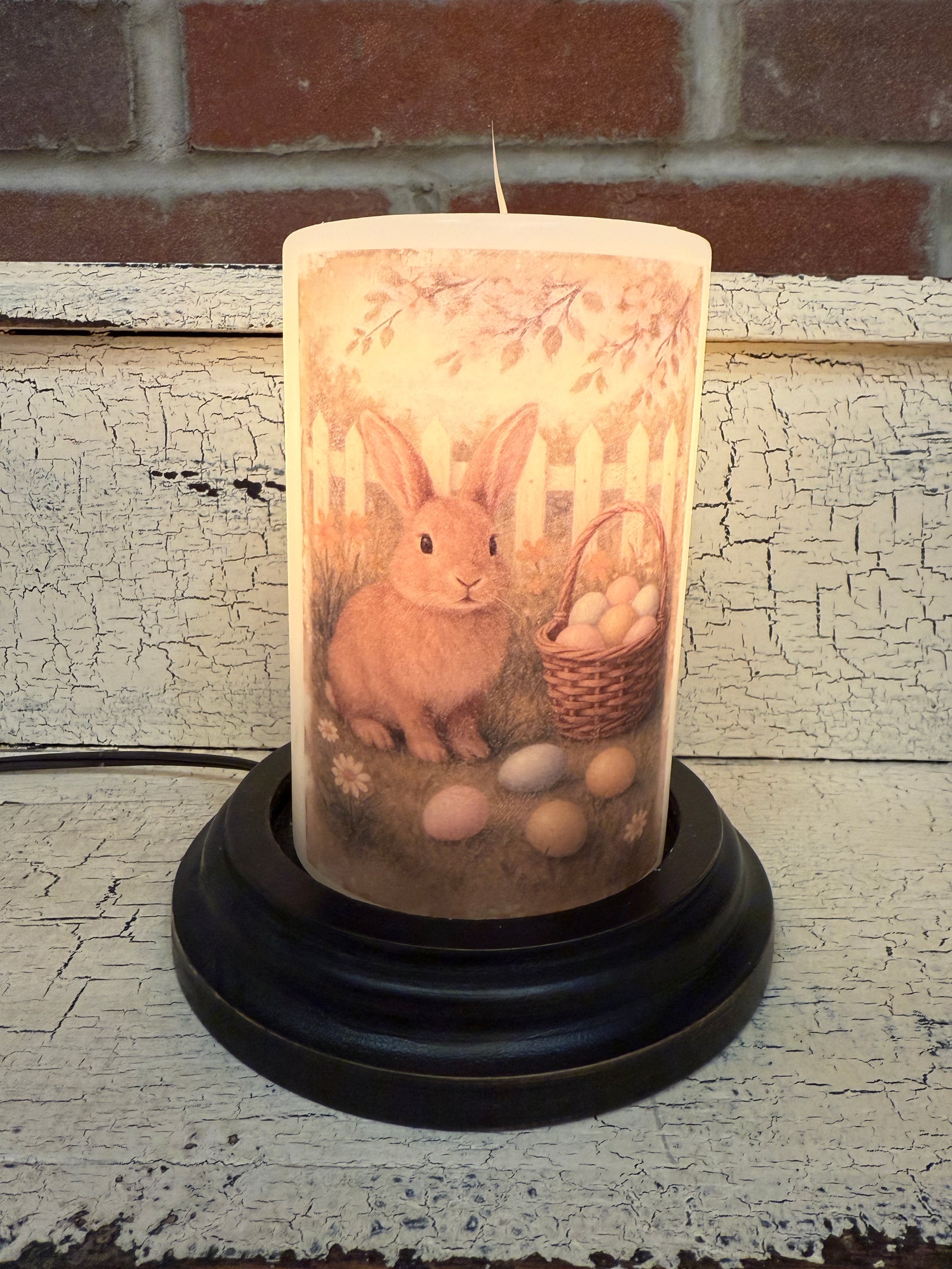 Spring Time Bunny Candle Sleeve