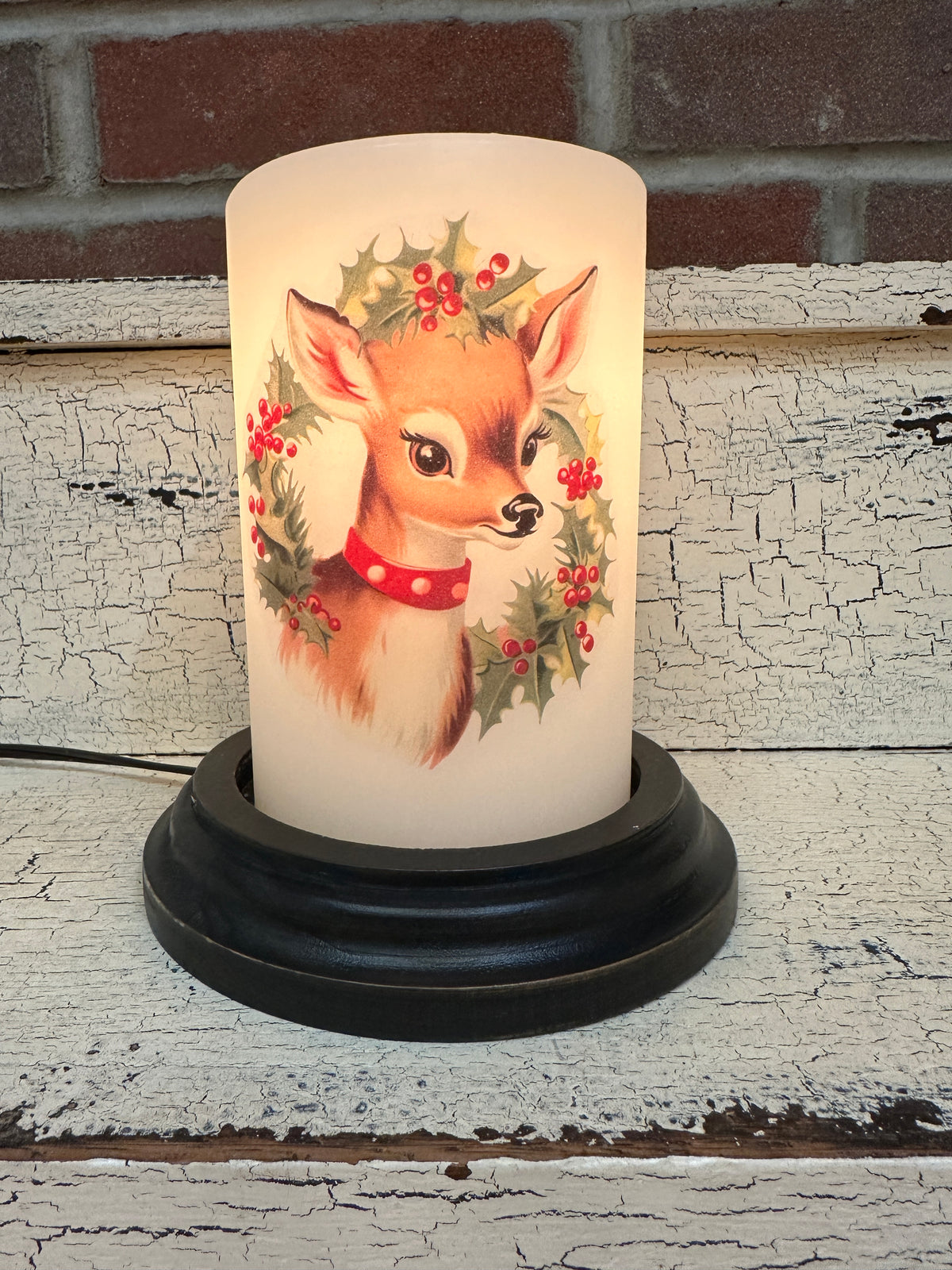 Dasher Reindeer Candle Sleeve