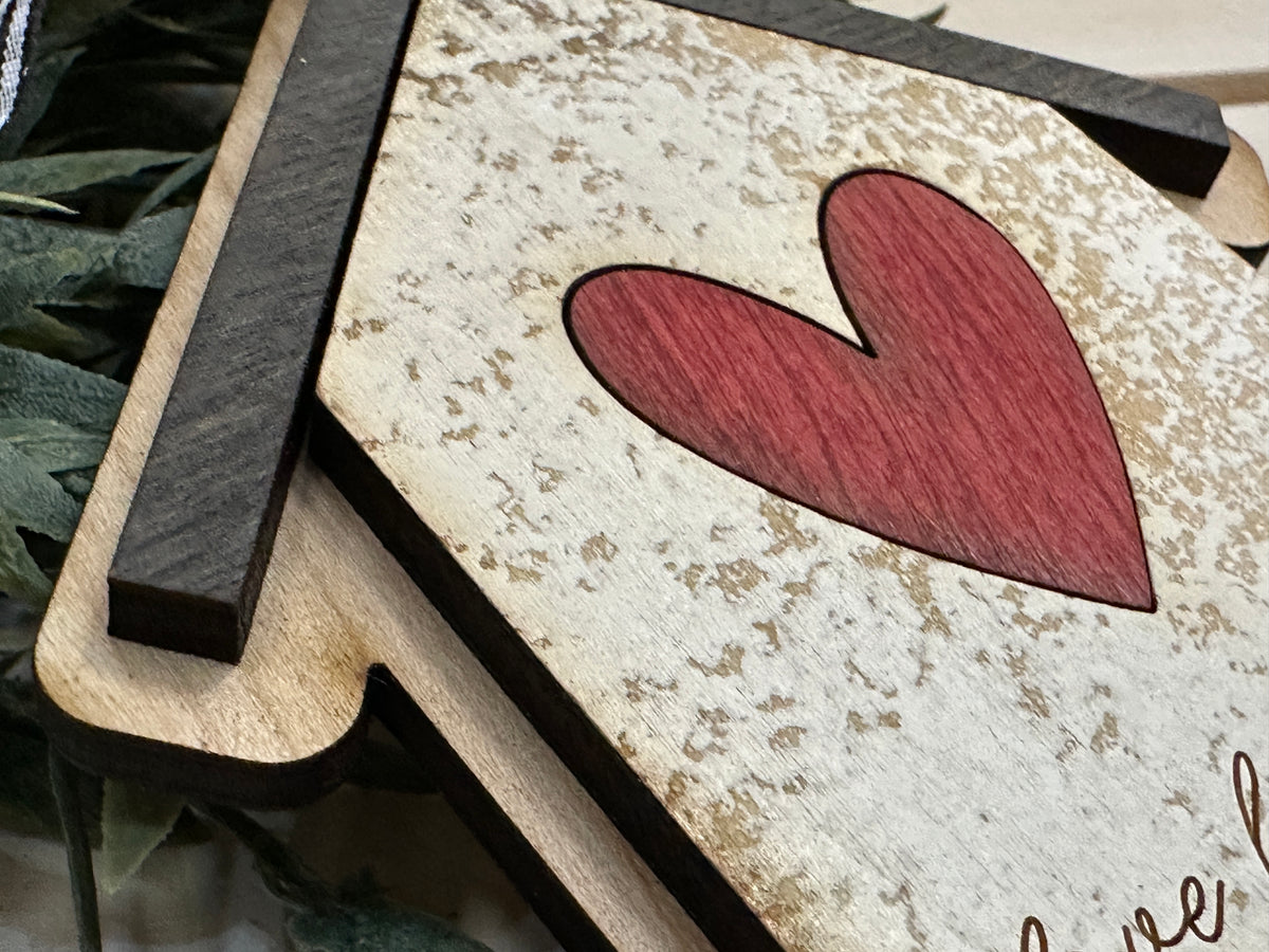 Handmade Love Lives Here Ornament