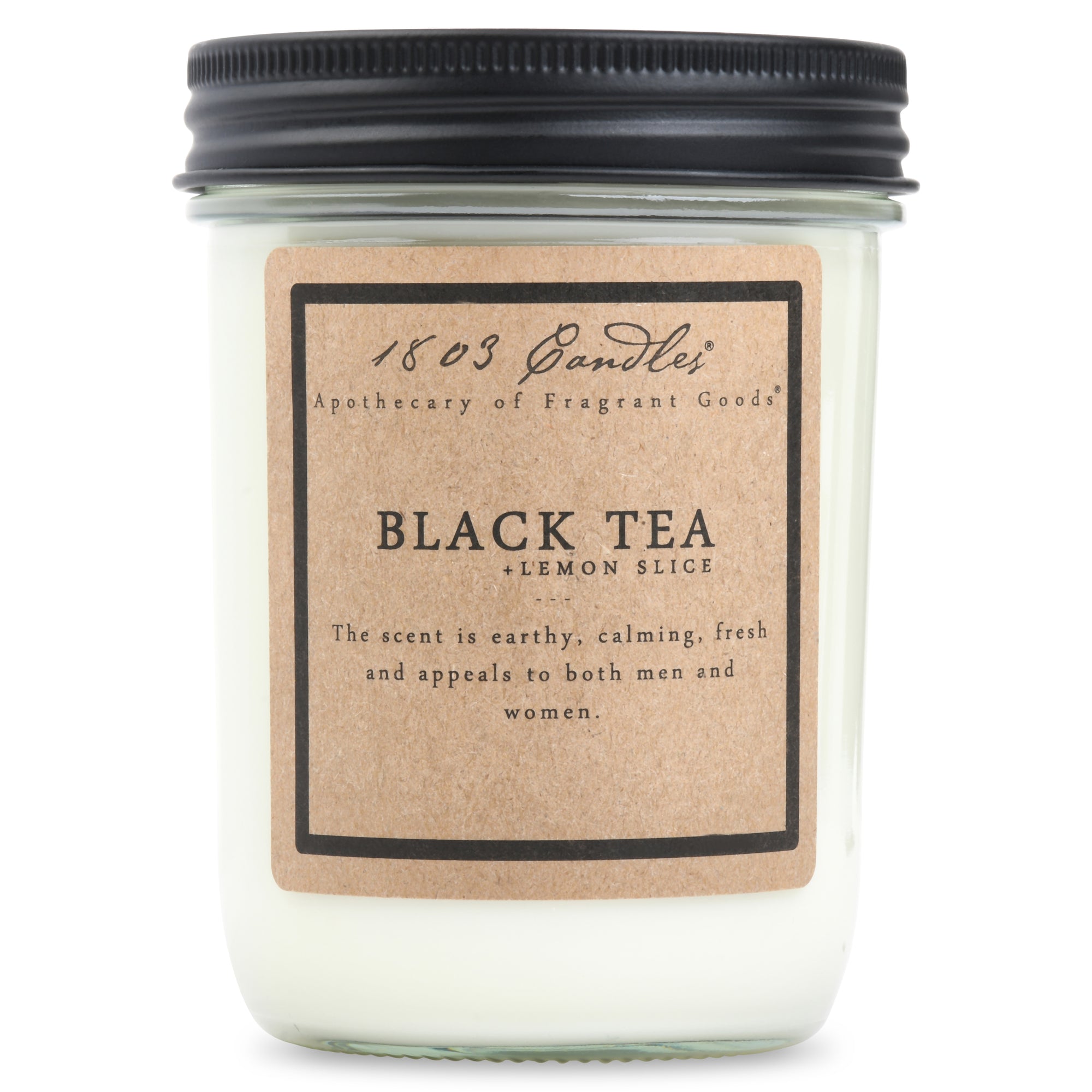 Black Tea + Lemon Slice Soy Jar (14 oz)