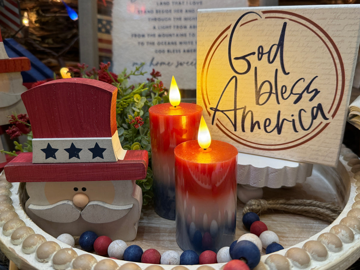 Americana Pillar Candle - Two Sizes