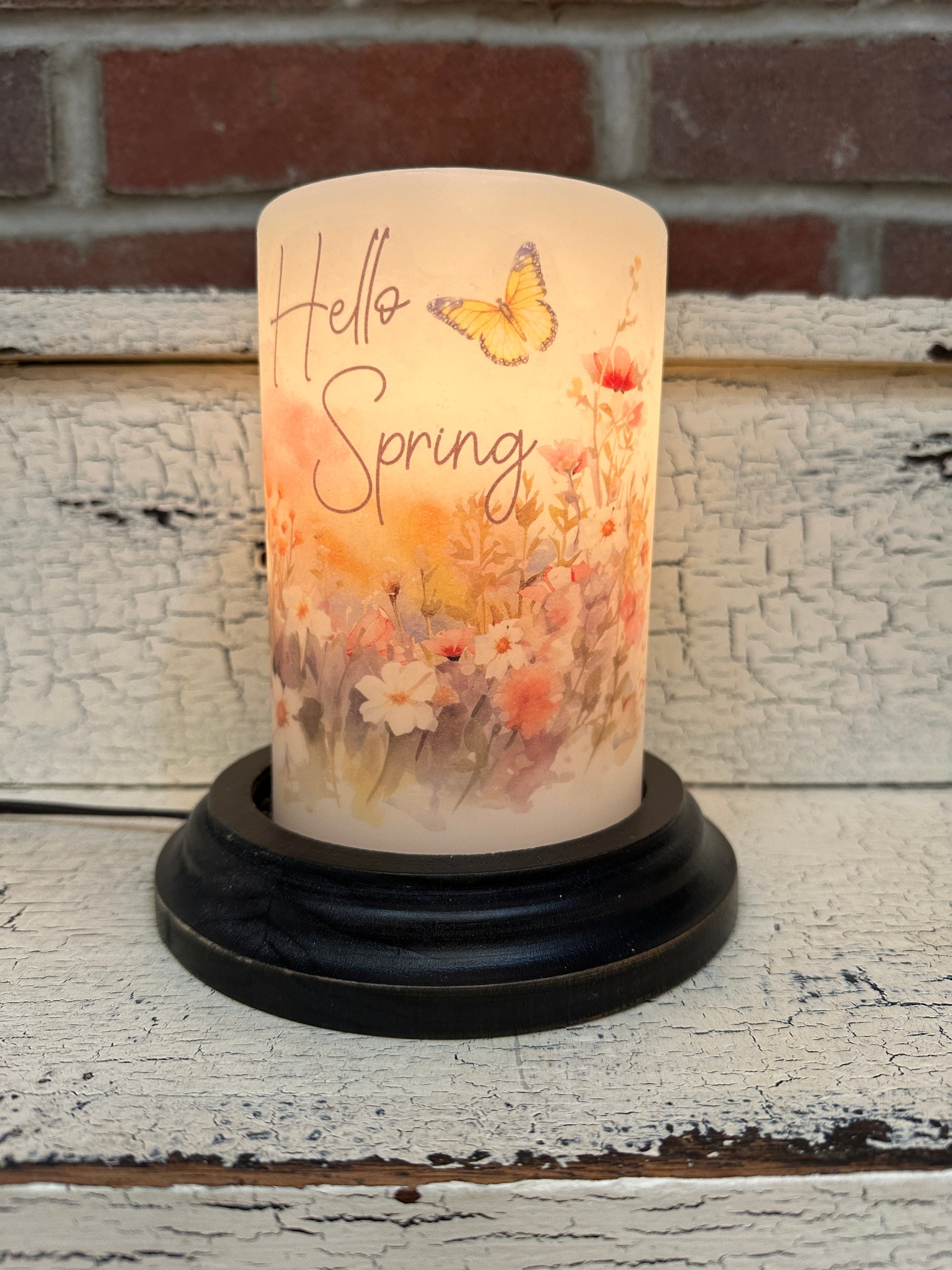 Hello Spring Meadow Candle Sleeve