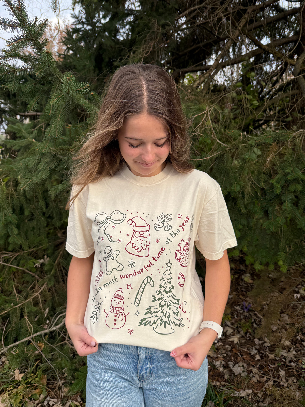 Most Wonderful Time Holiday Graphic Tee