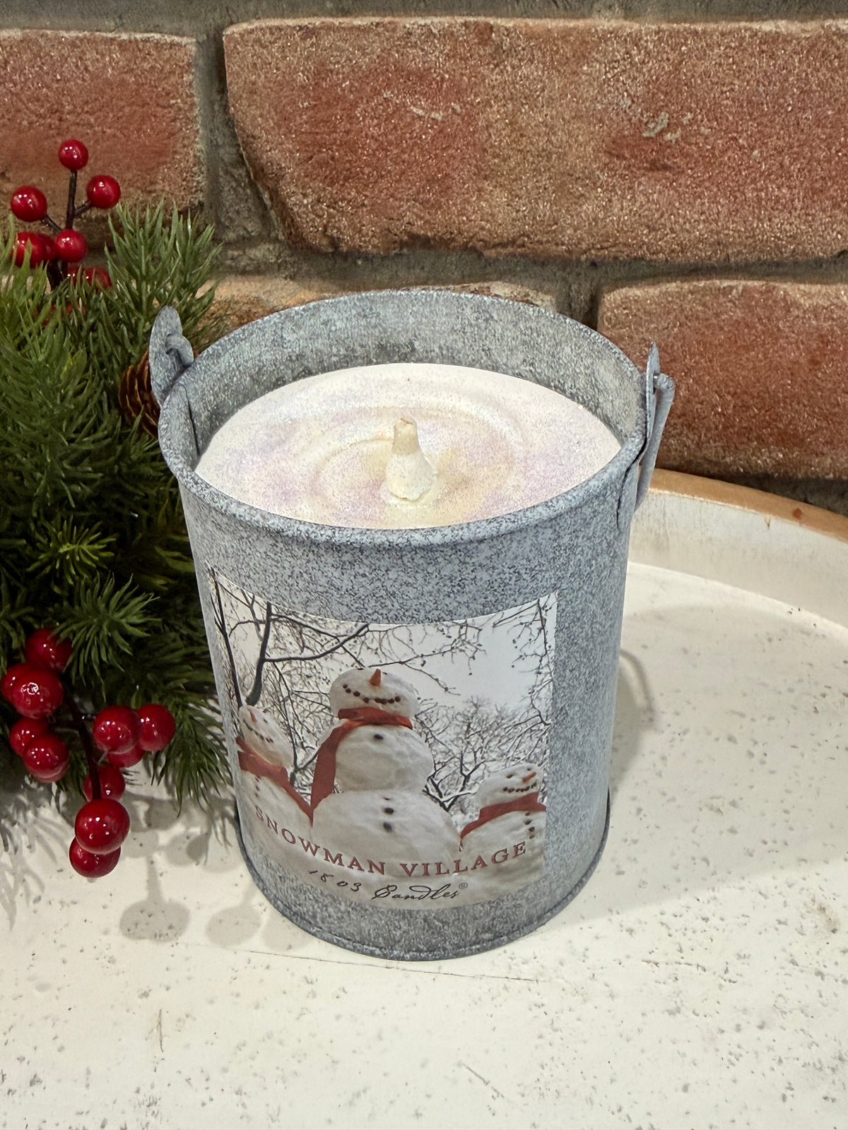 Snowman Village Limited Edition Tin Pail (20 oz)