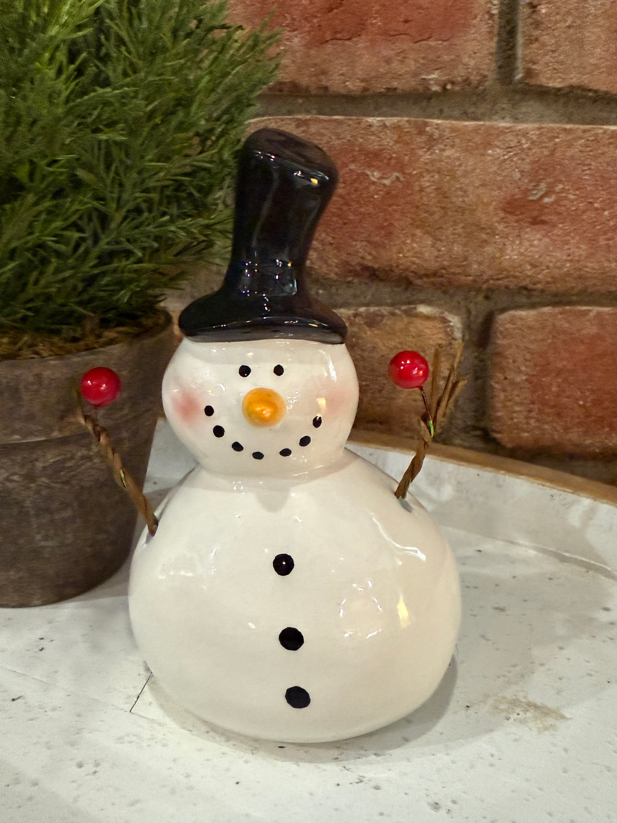 Ceramic Snowman - 2 Sizes