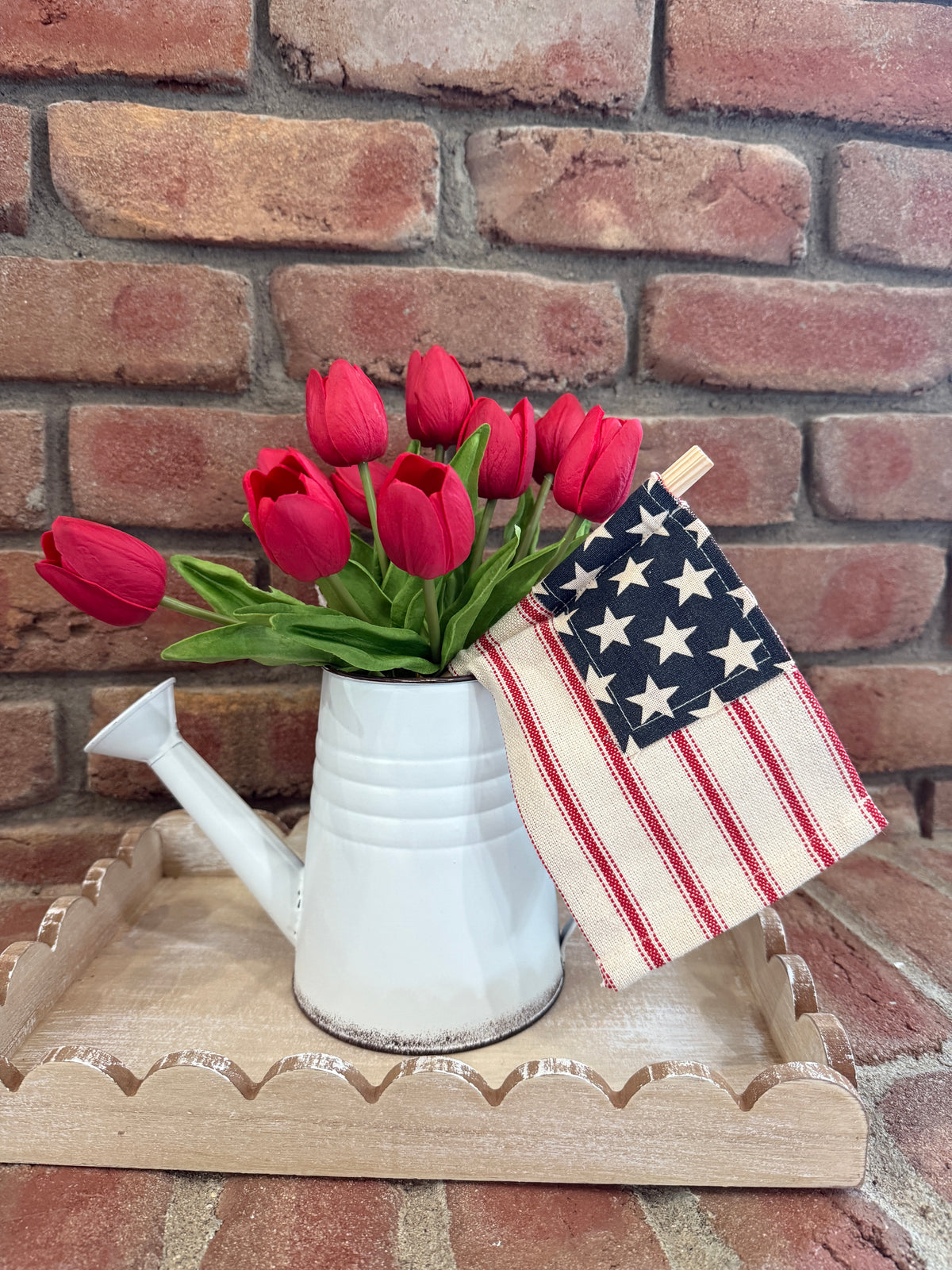 Star Spangled Watering Can Arrangement